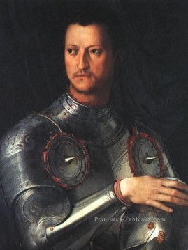 Cosimo de medici en armure Florence Agnolo Bronzino Peinture à l'huile